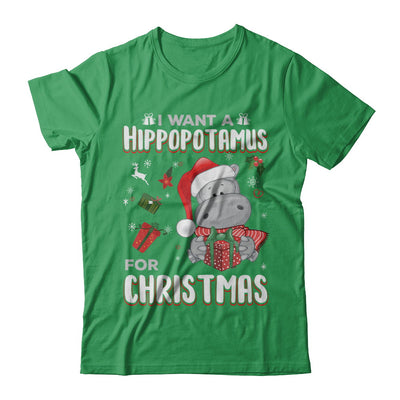 I Want A Hippopotamus For Christmas Hippo T-Shirt & Sweatshirt | Teecentury.com