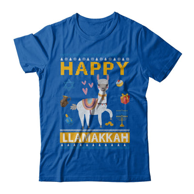 Happy Llama Llamakkah Hanukkah Ugly Sweater T-Shirt & Sweatshirt | Teecentury.com