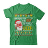 I Am Here For Turkey And Beer Ugly Sweater Thanksgiving T-Shirt & Sweatshirt | Teecentury.com