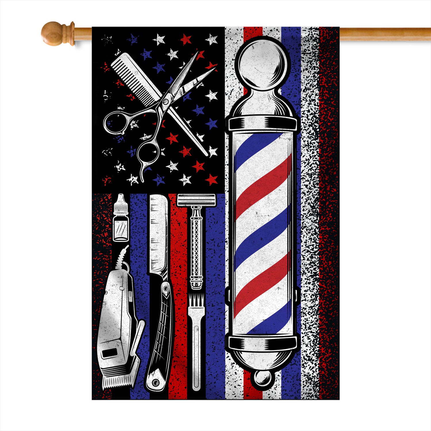 Barber Flag Proud Hairdresser And Hair Stylist Flag | Teecentury.com