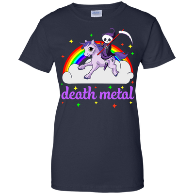 Rainbow Death Metal Rocker Unicorn T-Shirt & Hoodie | Teecentury.com