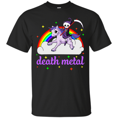 Rainbow Death Metal Rocker Unicorn T-Shirt & Hoodie | Teecentury.com