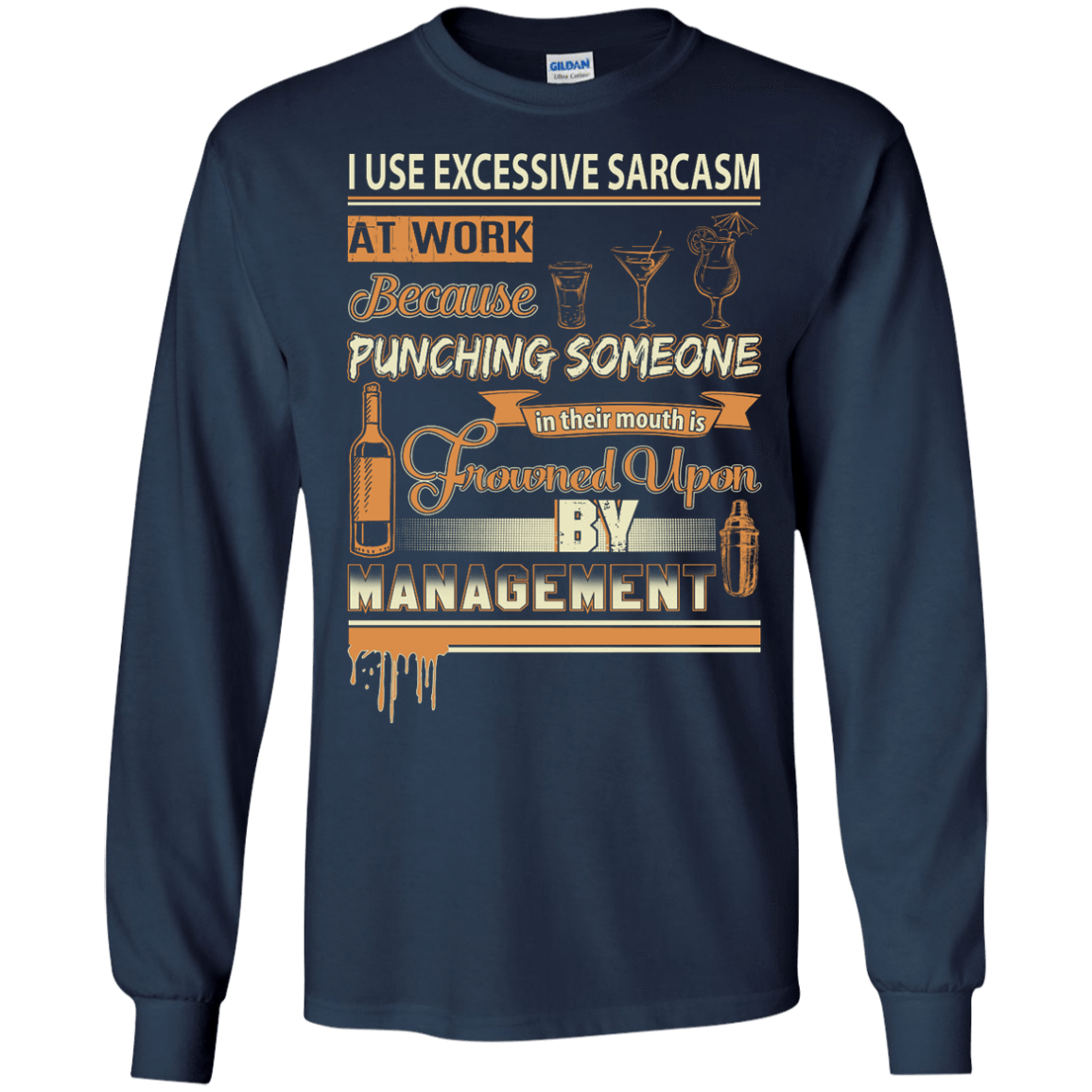 I Use Excessive Sarcasm At Work Bartender T-Shirt & Hoodie | Teecentury.com