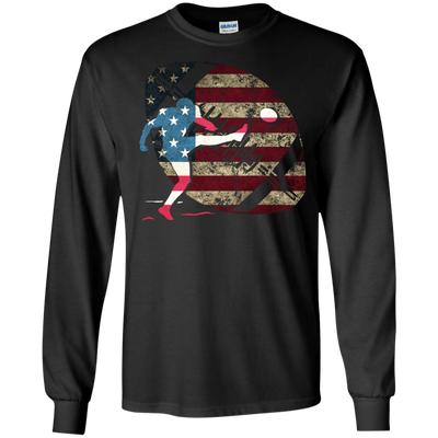 Kicker Football America Flag T-Shirt & Hoodie | Teecentury.com