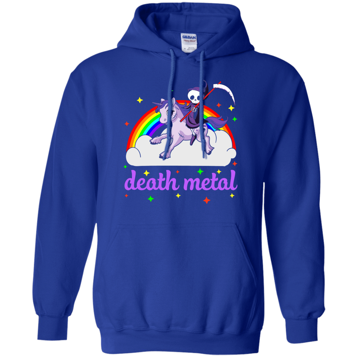 Rainbow Death Metal Rocker Unicorn T-Shirt & Hoodie | Teecentury.com