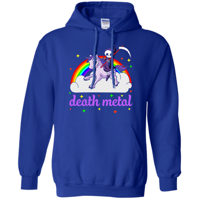 Rainbow Death Metal Rocker Unicorn T-Shirt & Hoodie | Teecentury.com