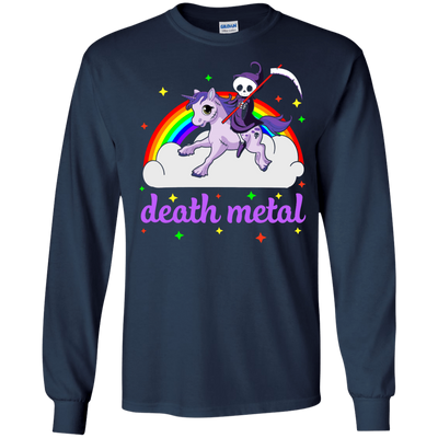 Rainbow Death Metal Rocker Unicorn T-Shirt & Hoodie | Teecentury.com