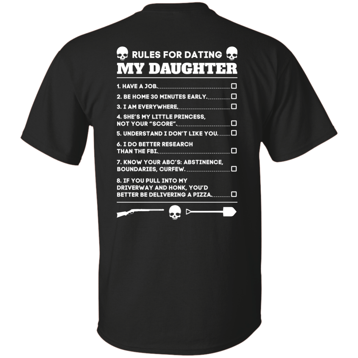 Rules For Dating My Daughter Funny T-Shirt & Hoodie | Teecentury.com