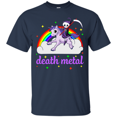 Rainbow Death Metal Rocker Unicorn T-Shirt & Hoodie | Teecentury.com