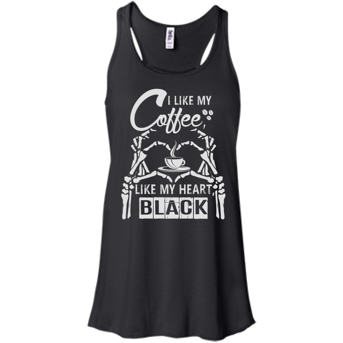 I Like My Coffee Like My Heart Black T-Shirt & Hoodie | Teecentury.com