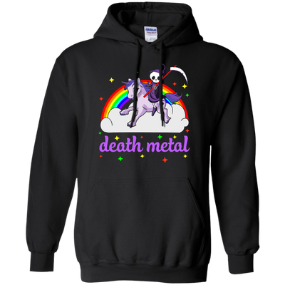 Rainbow Death Metal Rocker Unicorn T-Shirt & Hoodie | Teecentury.com