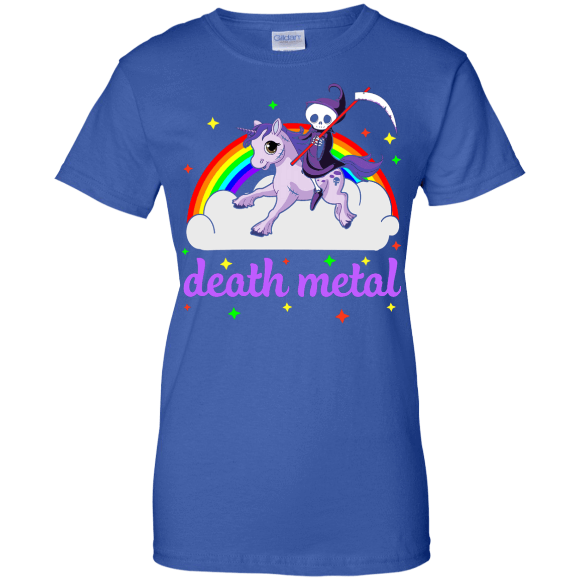 Rainbow Death Metal Rocker Unicorn T-Shirt & Hoodie | Teecentury.com