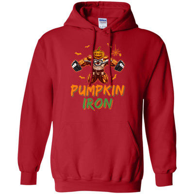 Halloween Gym Workout Pumpkin Iron Motivation For Men T-Shirt & Hoodie | Teecentury.com
