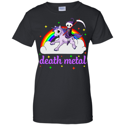 Rainbow Death Metal Rocker Unicorn T-Shirt & Hoodie | Teecentury.com