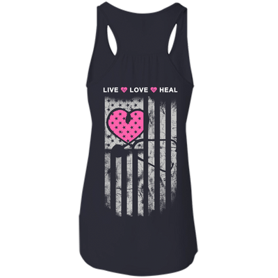 Nurse Heart Flag American Live Love Heal T-Shirt & Hoodie | Teecentury.com