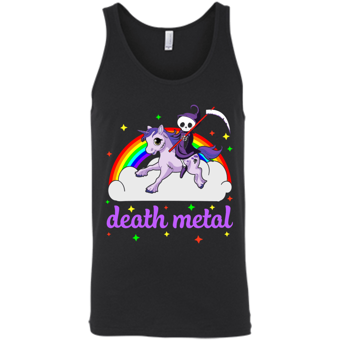 Rainbow Death Metal Rocker Unicorn T-Shirt & Hoodie | Teecentury.com