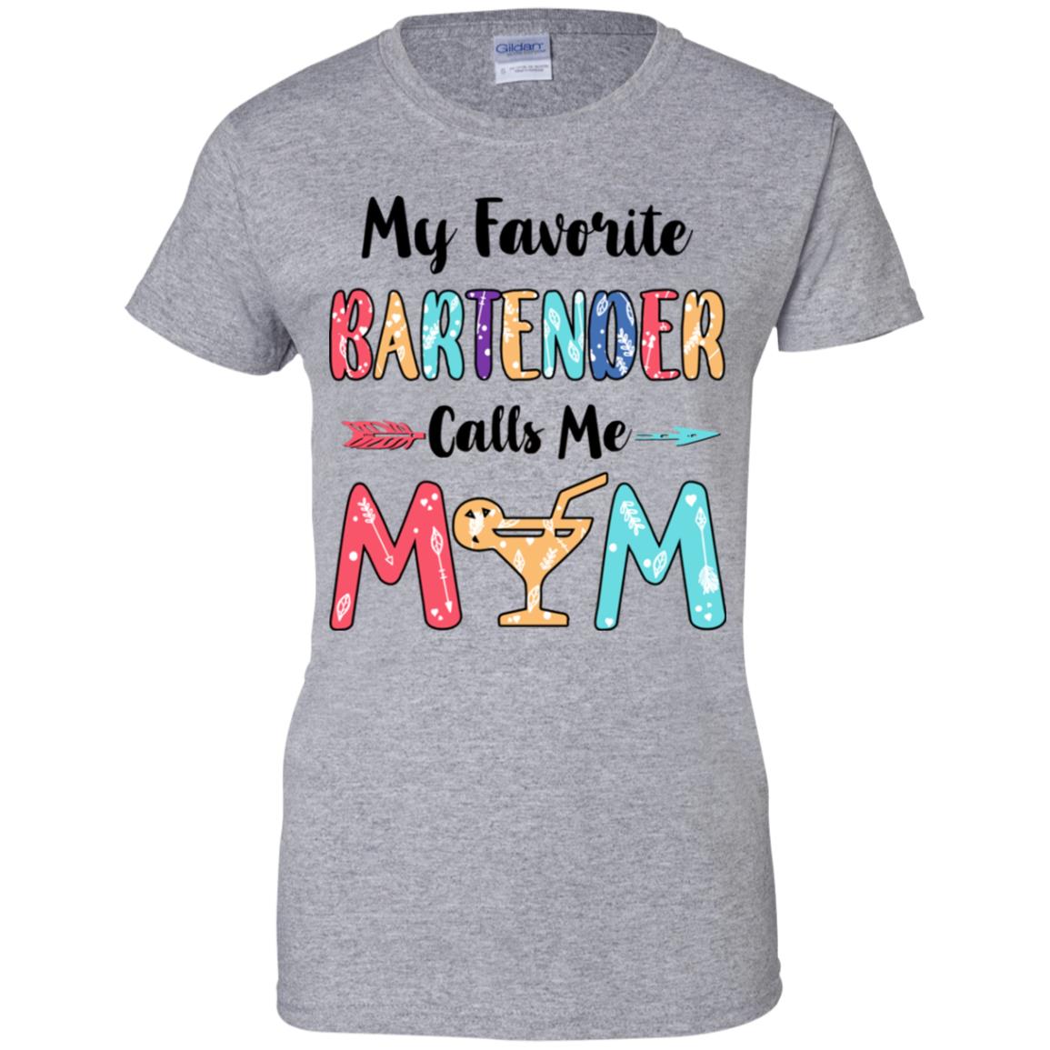 My Favorite Bartender Calls Me Mom Mothers Day Gift T-Shirt & Hoodie | Teecentury.com