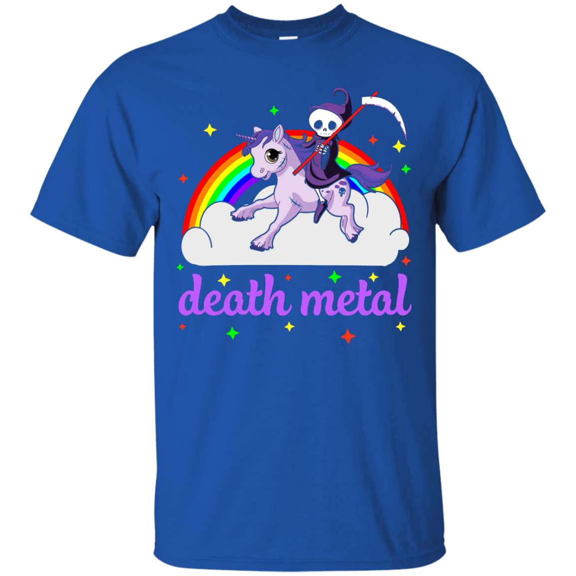 Rainbow Death Metal Rocker Unicorn T-Shirt & Hoodie | Teecentury.com