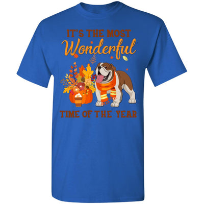 Bulldog Autumn It's The Most Wonderful Time Of The Year T-Shirt & Hoodie | Teecentury.com