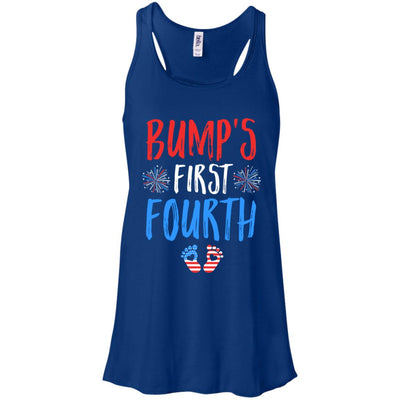 4th Of July Pregnancy Announcement Bump's First Fourth T-Shirt & Tank Top | Teecentury.com