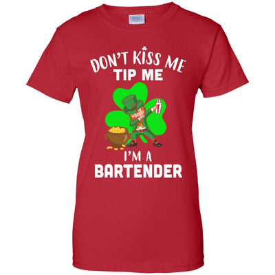 Funny Don't Kiss Me Tip Me I'm A Bartender St Patrick Day T-Shirt & Hoodie | Teecentury.com
