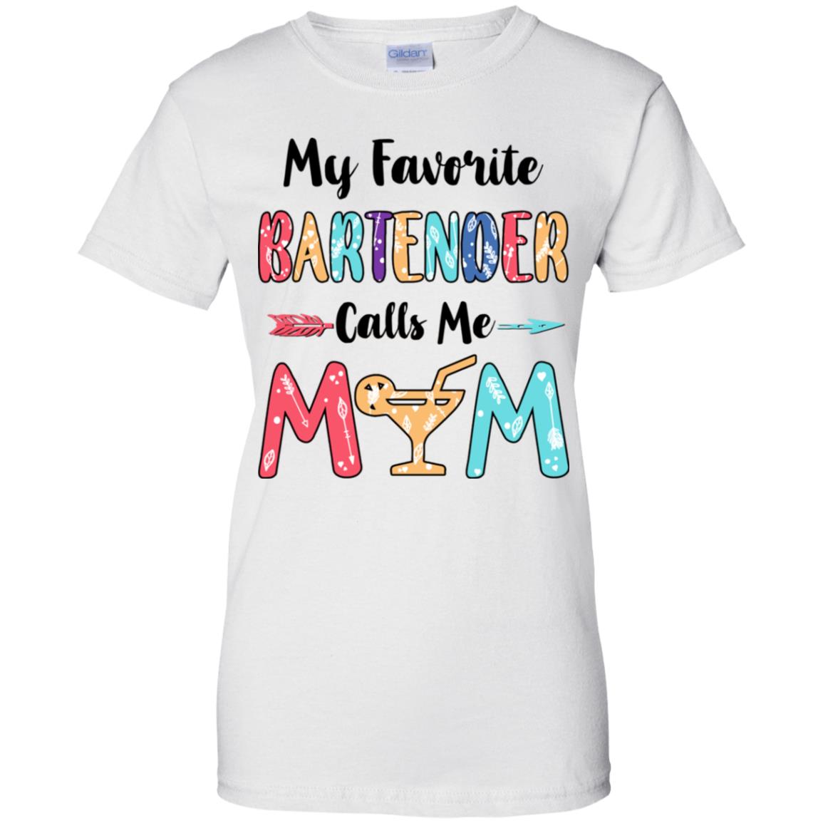 My Favorite Bartender Calls Me Mom Mothers Day Gift T-Shirt & Hoodie | Teecentury.com