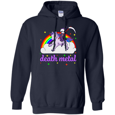 Rainbow Death Metal Rocker Unicorn T-Shirt & Hoodie | Teecentury.com
