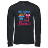 Free Throws Or Pink Bows Pregnant Gender Reveal Party T-Shirt & Hoodie | Teecentury.com