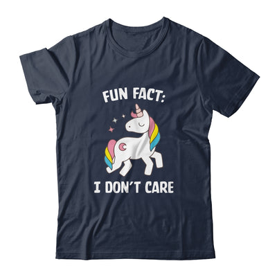 Fun Fact I Dont Care Funny Unicorn Saying T-Shirt & Tank Top | Teecentury.com