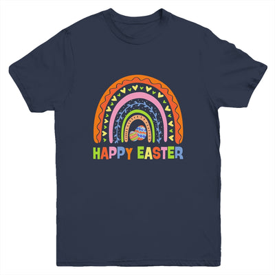 Happy Easter Rainbow Bunny Egg Easter Day Cute Youth Shirt | teecentury
