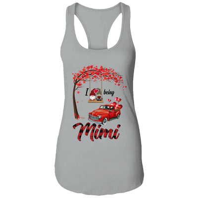 I Love Being Mimi Gnome Red Plaid Heart Valentines Day T-Shirt & Hoodie | Teecentury.com