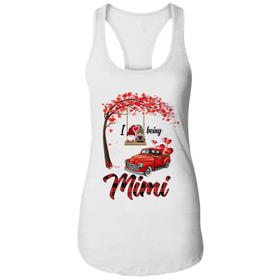 I Love Being Mimi Gnome Red Plaid Heart Valentines Day T-Shirt & Hoodie | Teecentury.com