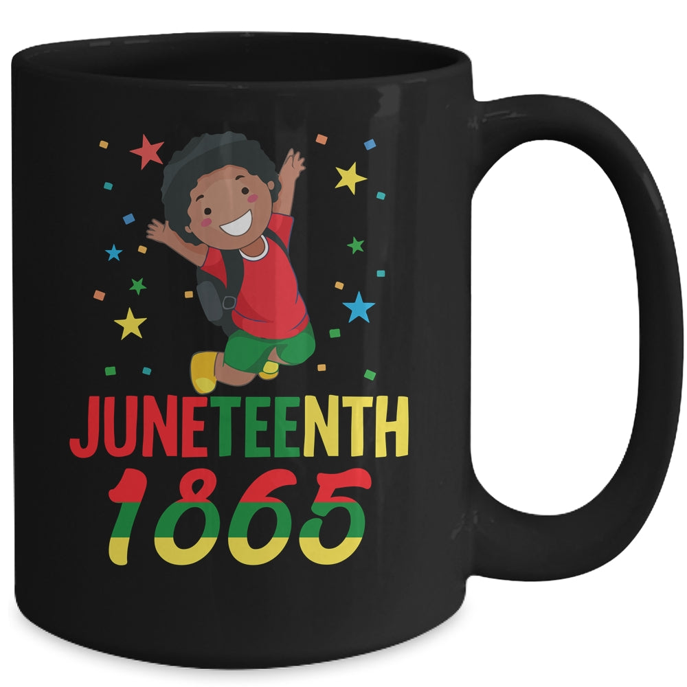 Juneteenth Celebrating 1865 Cute Black Boys Mug Coffee Mug | Teecentury.com