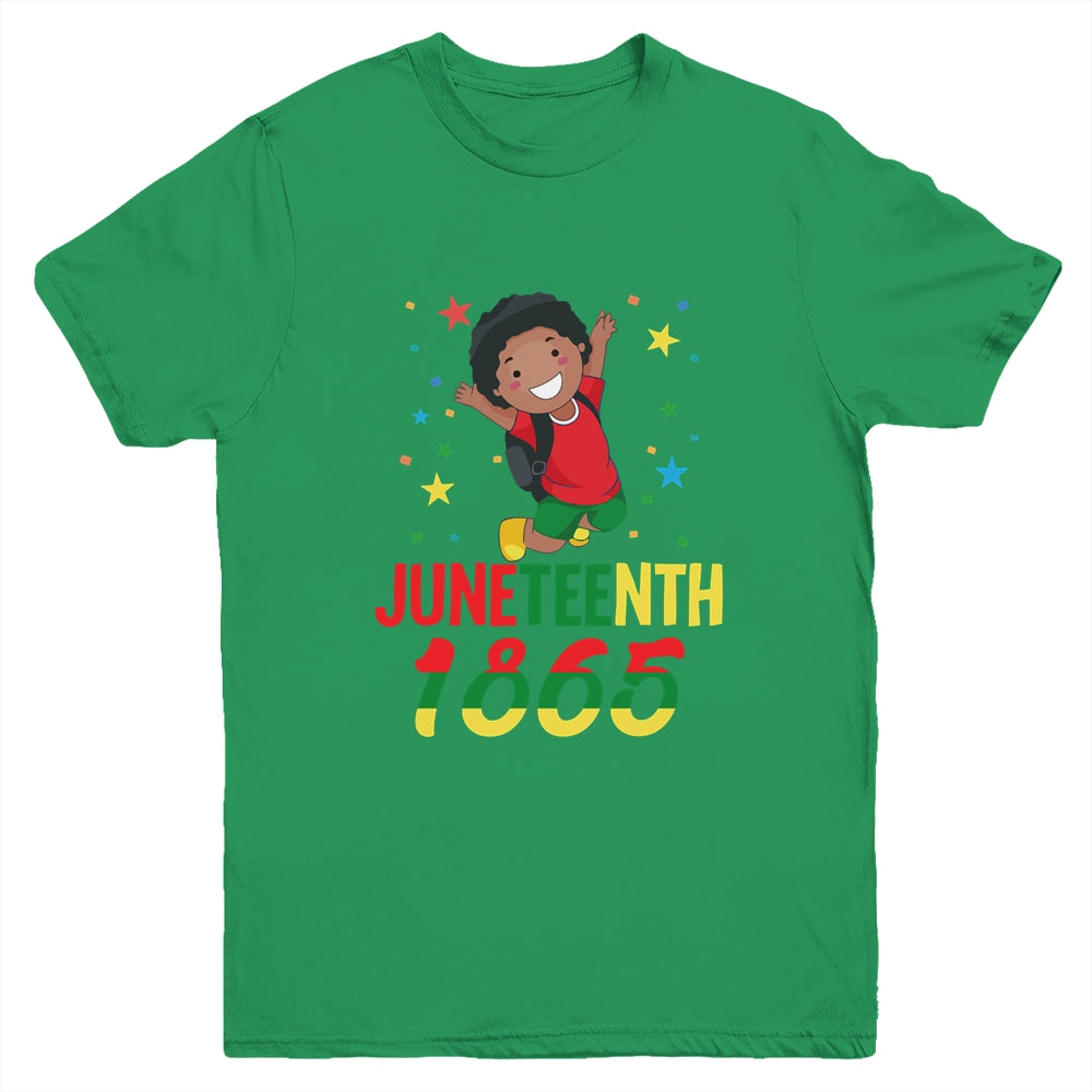Juneteenth Celebrating 1865 Cute Black Boys Youth Youth Shirt | Teecentury.com