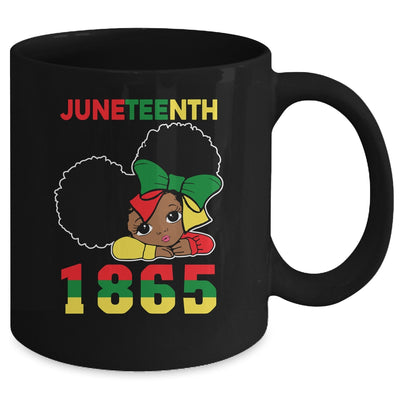 Juneteenth Celebrating 1865 Cute Black Girls Kids Mug Coffee Mug | Teecentury.com