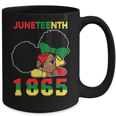 Juneteenth Celebrating 1865 Cute Black Girls Kids Mug Coffee Mug | Teecentury.com