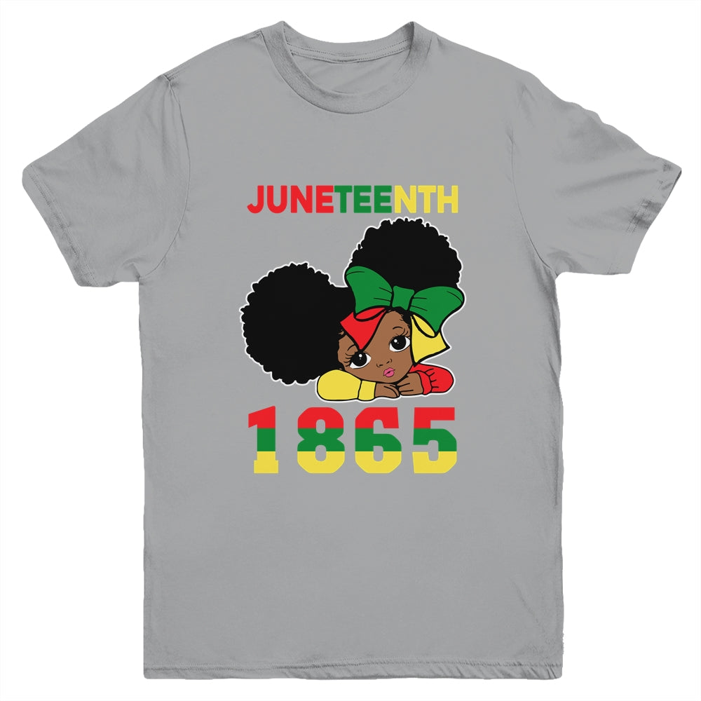 Juneteenth Celebrating 1865 Cute Black Girls Kids Youth Youth Shirt | Teecentury.com