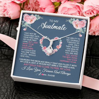 Alluring Beauty Necklace | Personalized To My Soulmate Necklace I Love You Romantic For Girlfriend Future Wife Anniversary Wedding Birthday Christmas Customized Gift Box Message Card | teecentury