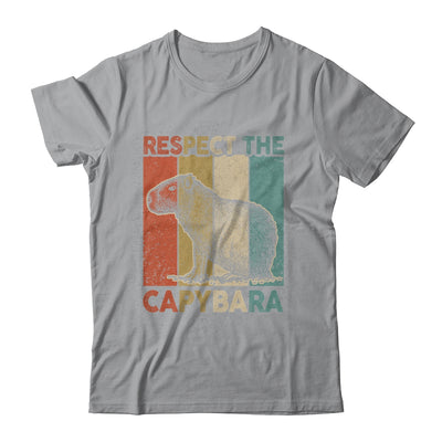 Respect The Capybara Animal Funny Capybara Lover Shirt & Hoodie | teecentury