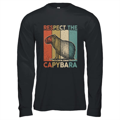 Respect The Capybara Animal Funny Capybara Lover Shirt & Hoodie | teecentury