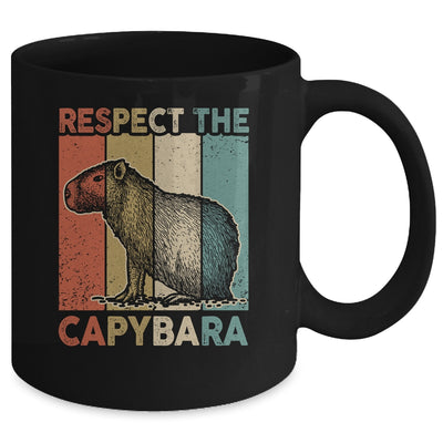 Respect The Capybara Animal Funny Capybara Lover Mug | teecentury