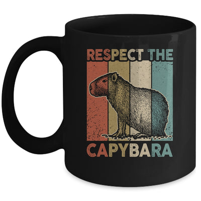 Respect The Capybara Animal Funny Capybara Lover Mug | teecentury