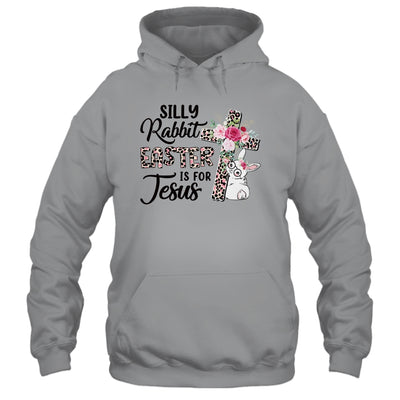 Silly Rabbit Easter Is For Jesus Easter Day Leopard Cross Shirt & Tank Top | teecentury