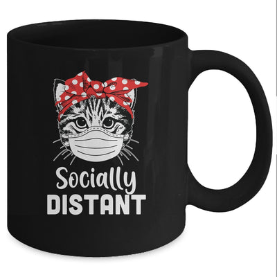Social Distant Kitty Cat Quarantine Mug Coffee Mug | Teecentury.com