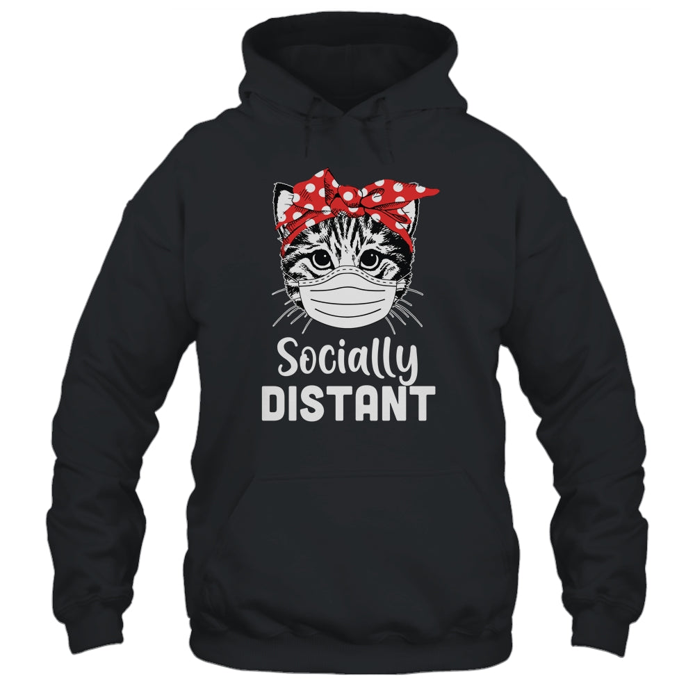 Social Distant Kitty Cat Quarantine T-Shirt & Tank Top | Teecentury.com