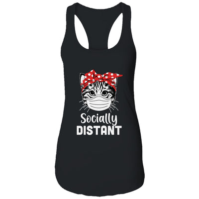 Social Distant Kitty Cat Quarantine T-Shirt & Tank Top | Teecentury.com