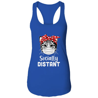 Social Distant Kitty Cat Quarantine T-Shirt & Tank Top | Teecentury.com
