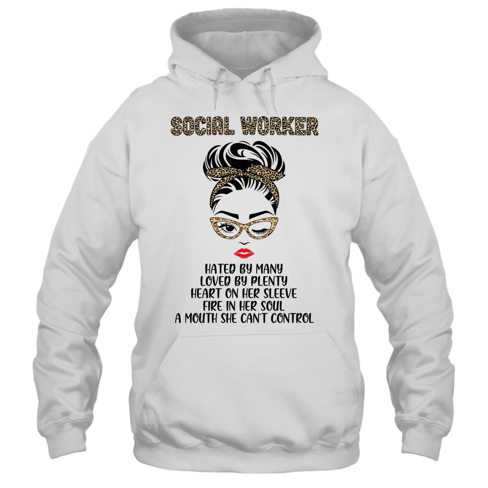 Social Worker Hated By Many Loved By Plenty Leopard Women T-Shirt & Tank Top | Teecentury.com