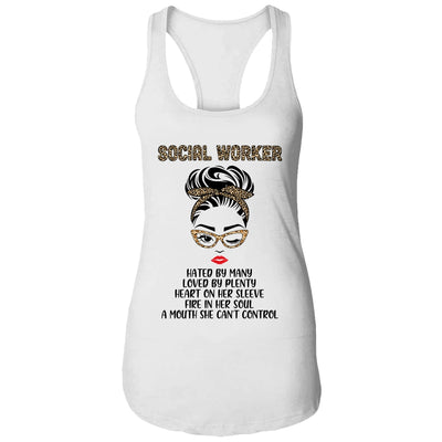 Social Worker Hated By Many Loved By Plenty Leopard Women T-Shirt & Tank Top | Teecentury.com