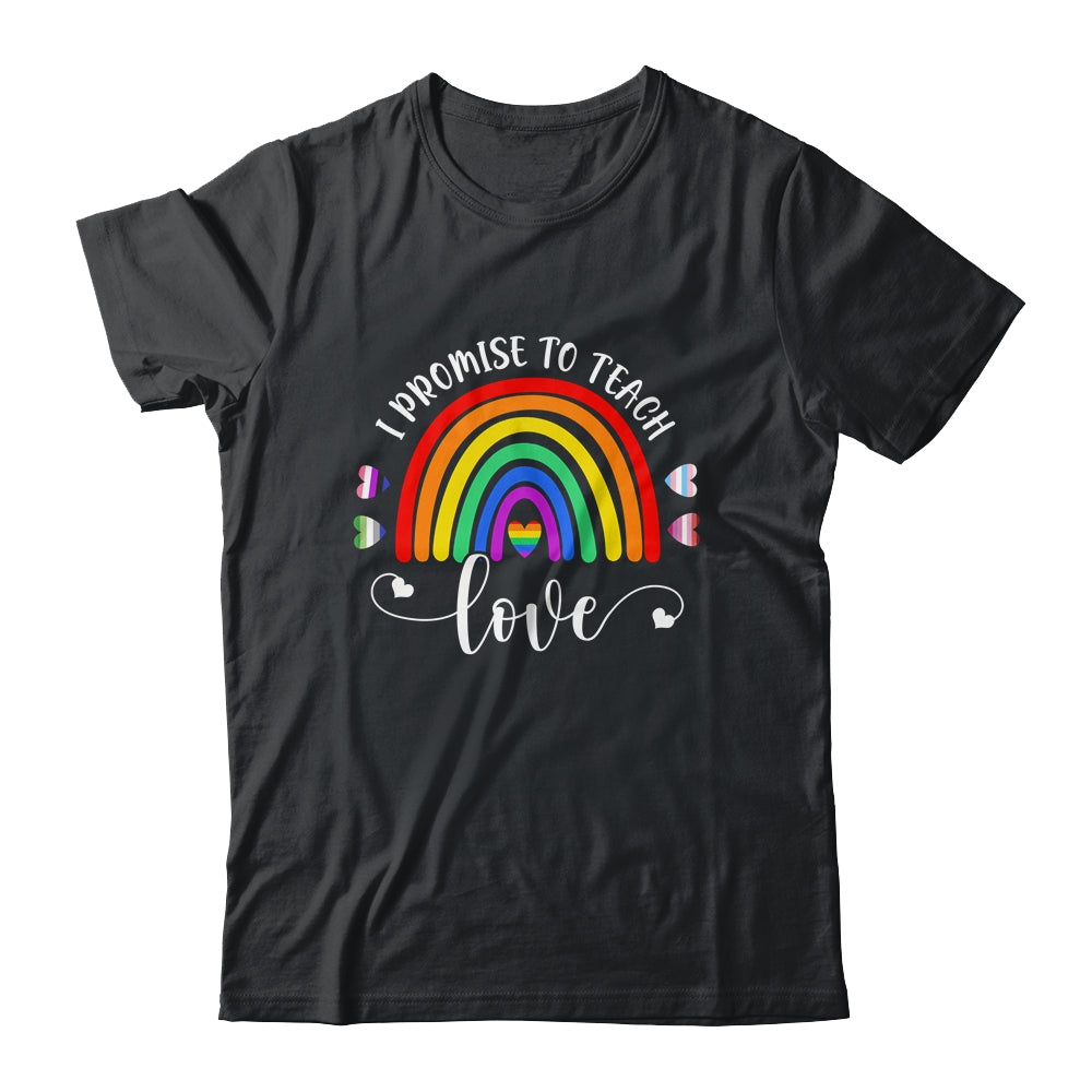 Teacher LGBT Teaching Love Rainbow Pride Month Shirt & Tank Top | teecentury